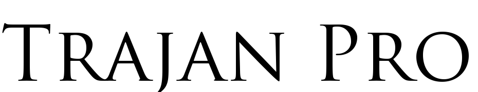 Trajan Pro cкачати шрифт безкоштовно